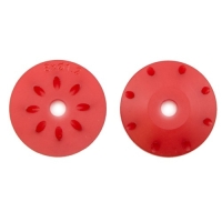 Ultimate Racing - 16mm Conical Shock Pistons Red (8x1.2mm Angled) (2pcs)