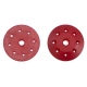 Ultimate Racing - 16mm Conical Shock Pistons Red (8x1.2mm) (2pcs)