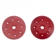 Ultimate Racing - 16mm Conical Shock Pistons Red (8x1.2mm) (2pcs)
