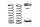Ultimate Racing - Ultimate Front Shock Spring 70mm 1.6/9.25T, 2 Pcs.