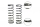 Ultimate Racing - Ultimate Front Shock Spring 70mm 1.6/9.25T, 2 Pcs.
