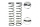 Ultimate Racing - Ultimate Rear Shock Spring 86mm 1.6/10.75T, 2 Pcs.