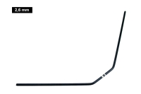 Ultimate Racing - Ultimate 2,6mm rear Anti-Roll bar for Mugen, Associated, Xray, 1 Pcs.