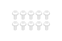 Turbo Racing - M1.7 x 3 mm screws 10PCS (TB-760214)