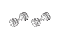 Turbo Racing - C50 Rear wheel set 2PCS (TB-760218)