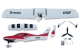 D-Power - Derbee C400 low-wing PNP - 1100mm