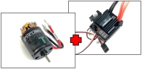 Absima - 1:10 Brushed "Thrust B-Spec V2" 21T Racing Motor & 80A ESC Combo Set (2100016V2)