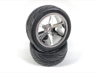 Absima - Buggy Räderset 6 Speichen/Street hinten chrome 1:10 (2 St.) (2500021)