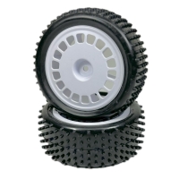 Absima - 1:10 Buggy Räderset "Mini Pin" vorne weiß (2 St.) (2500050)