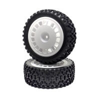 Absima - 1:10 Buggy Räderset "Mini Block" vorne weiß (2 St.) (2500052)