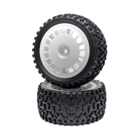 Absima - 1:10 Buggy Räderset "Mini Block" hinten weiß (2 St.) (2500053)