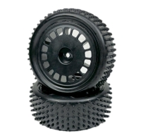 Absima - 1:10 Buggy Räderset "Pin" vorne schwarz (2 St.) (2500054)