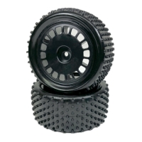 Absima - 1:10 Buggy Räderset "Pin" hinten schwarz (2 St.) (2500055)