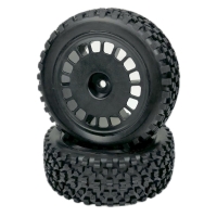 Absima - 1:10 Buggy Räderset "Mini Block" vorne schwarz (2 St.) (2500056)