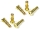 Absima - 4/5mm Goldstecker (6 St.) (3040018)