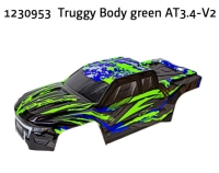 Absima - Truggy Karosserie grün AT3.4-V2 (1230953)