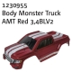 Absima - Monster Truck Karosserie rot AMT3.4BL-V2 (1230955)