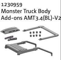 Absima - Monster Truck Karosserie Anbauteile AMT3.4(BL)-V2 (1230959)