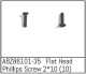 Absima - Flat Head Phillips Screw 2*10 - Mini AMT (10...