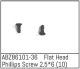 Absima - Flat Head Phillips Screw 2.5*6 - Mini AMT (10...