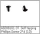 Absima - Self-tapping Phillips Screw 2*4 - Mini AMT (10...