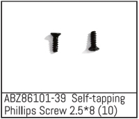Absima - Self-tapping Phillips Screw 2.5*8 - Mini AMT (10 St.) (ABZ86101-39)