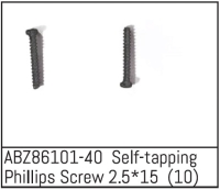 Absima - Self-tapping Phillips Screw 2.5*15 - Mini AMT (10 St.) (ABZ86101-40)
