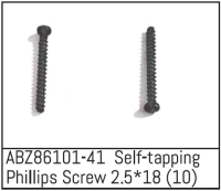 Absima - Self-tapping Phillips Screw 2.5*18 - Mini AMT (10 St.) (ABZ86101-41)