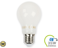 V-TAC - E27 LED Lampe 4W Filament weiß A60 Warmweiß (V4489)