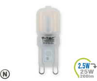 V-TAC - G9 LED Lampe 230V 2.5W (3Stk.) Neutralweiß (V4359)