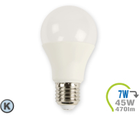 V-TAC - E27 LED Lampe 7W A60 Kaltweiß (V4378)