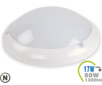 V-TAC - LED Aufbauleuchte Dome 17W mit integr. Bewegungsmelder (V4965)