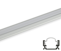 V-TAC - Aluminum Profil schmal runde Abdeckung matt (V9984)