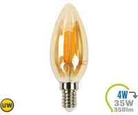 V-TAC - E14 LED Kerze 4W Filament Ultra-Warmweiß (V4462)