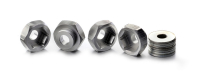 Absima - Aluminium Radadapter 12mm auf 17mm (4 St.) inkl. Beilagscheiben (2560020)
