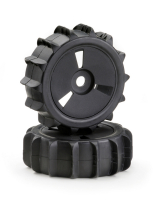 Absima - Räderset Buggy Disc "Sandpaddle" schwarz 1:8 (2 St.) (2520016)