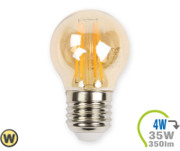 V-TAC - E27 LED Lampe 4W Filament G45 Ultra-Warmweiß (V7100)