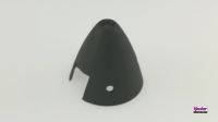 Hacker Motor Turbo-Leichtspinner-Kappe schwarz (38,0mm) (4250320253822)