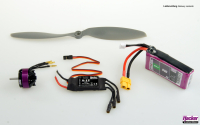 Hacker Motor Antriebsset-XL zum FMT-Bauplan Druine D.31 Turbulent (10002063)