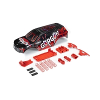 Arrma - GORGON Painted Decaled Trimmed Body Set Black / Red (ARA402354)
