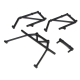 Losi - Rear Cage Mount & Fender Brace Set (4): 5IVE-T...