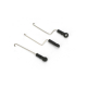 Blade - Servo Pushrod Set with ball link: 3pcs: mCP S/X...