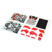 Losi - Red Plastics with Wraps: Promoto-MX (LOS260000)
