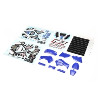 Losi - Blue Plastics with Wraps: Promoto-MX (LOS260001)