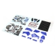 Losi - Blue Plastics with Wraps: Promoto-MX (LOS260001)