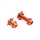 Losi - Aluminum Hub Set Machined Orange: Promoto-MX (LOS362003)