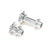 Losi - Aluminum Hub Set Machined Silver : Promoto-MX (LOS362005)