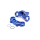 Losi - Aluminum Triple Clamp Set Blue: Promoto-MX (LOS364003)