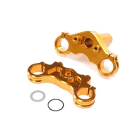 Losi - Aluminum Triple Clamp Set Gold: Promoto-MX (LOS364005)