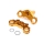 Losi - Aluminum Triple Clamp Set Gold: Promoto-MX (LOS364005)